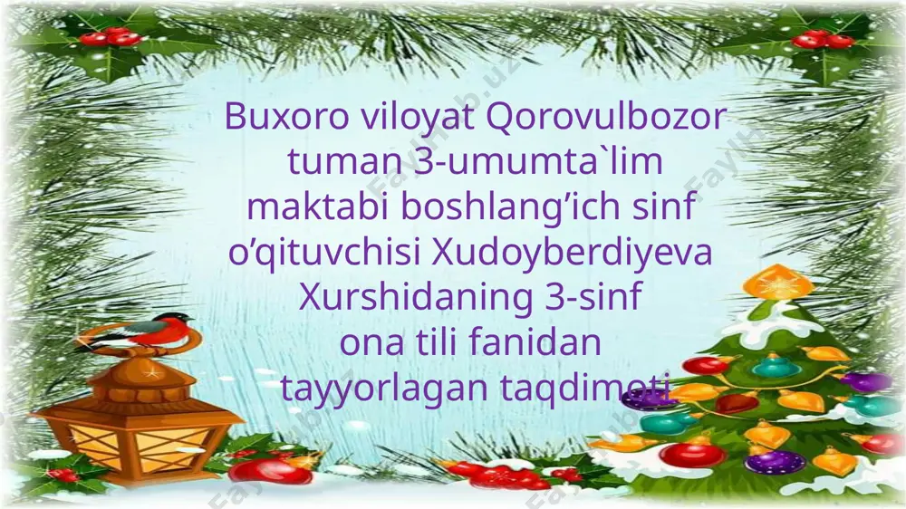 3-sinf ona tili — PPTX