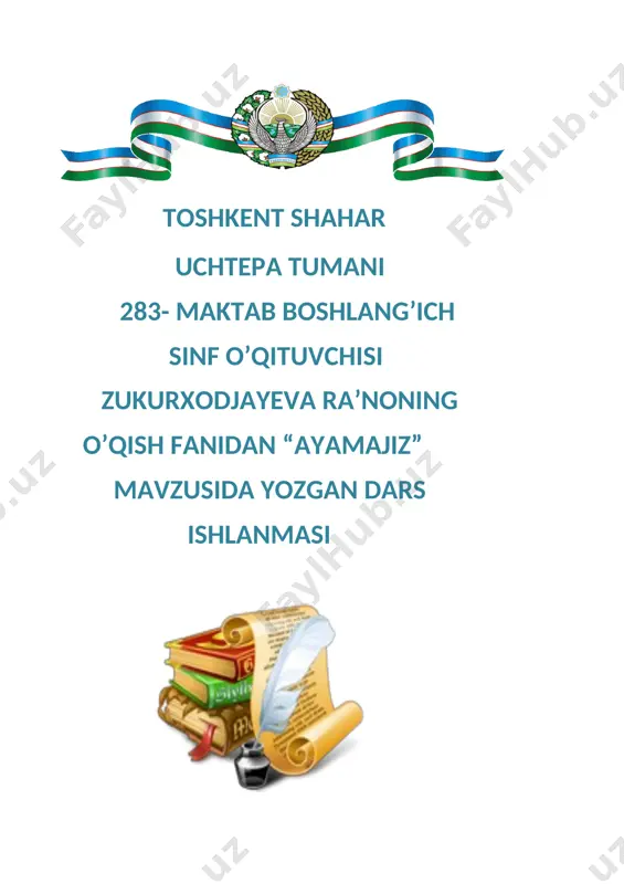 3-sinf ayamajiz — DOCX