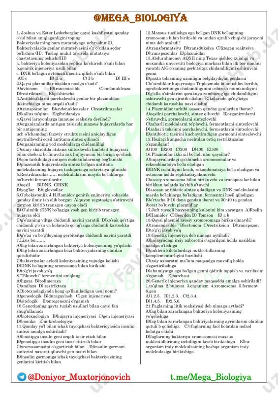biotexnologiya — PDF