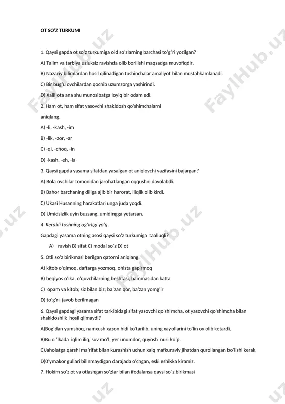 @tilshunoslar_uchun ot so'z turkumi — DOCX