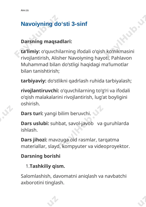 3_sinf_navoiyning_dosti_mavzusida_da — DOCX