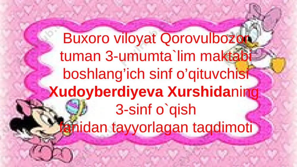 o`qish — PPTX