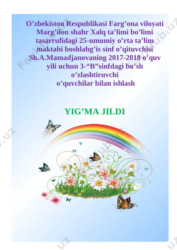 3-sinf iktidorli ona tili — DOCX