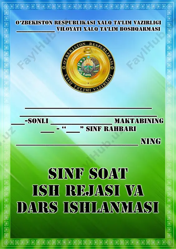 3-sinf sinf soati — DOCX