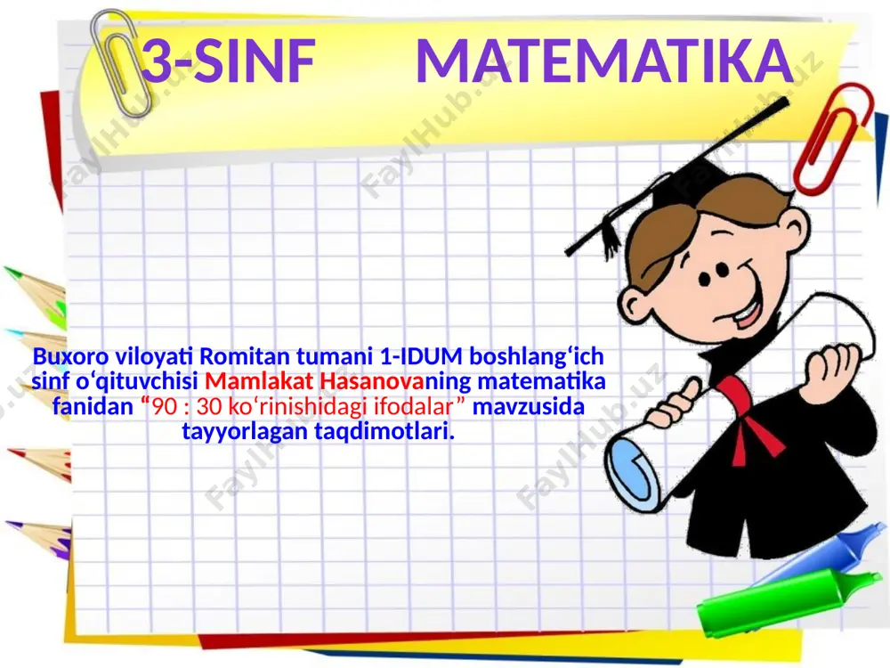 90 30 korinishidagi ifodalar 2021 — PPTX