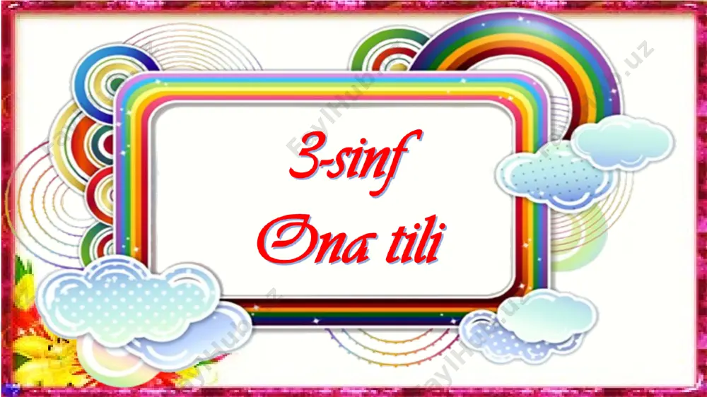 ona tili 3-sinf 32-33-mashq — PPT