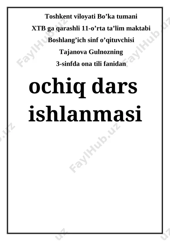 ona tili his-hayajon gap — DOCX