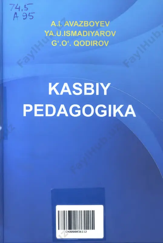 kasbiy pedagogika [@kitob_pdf_yuklabot] — PDF