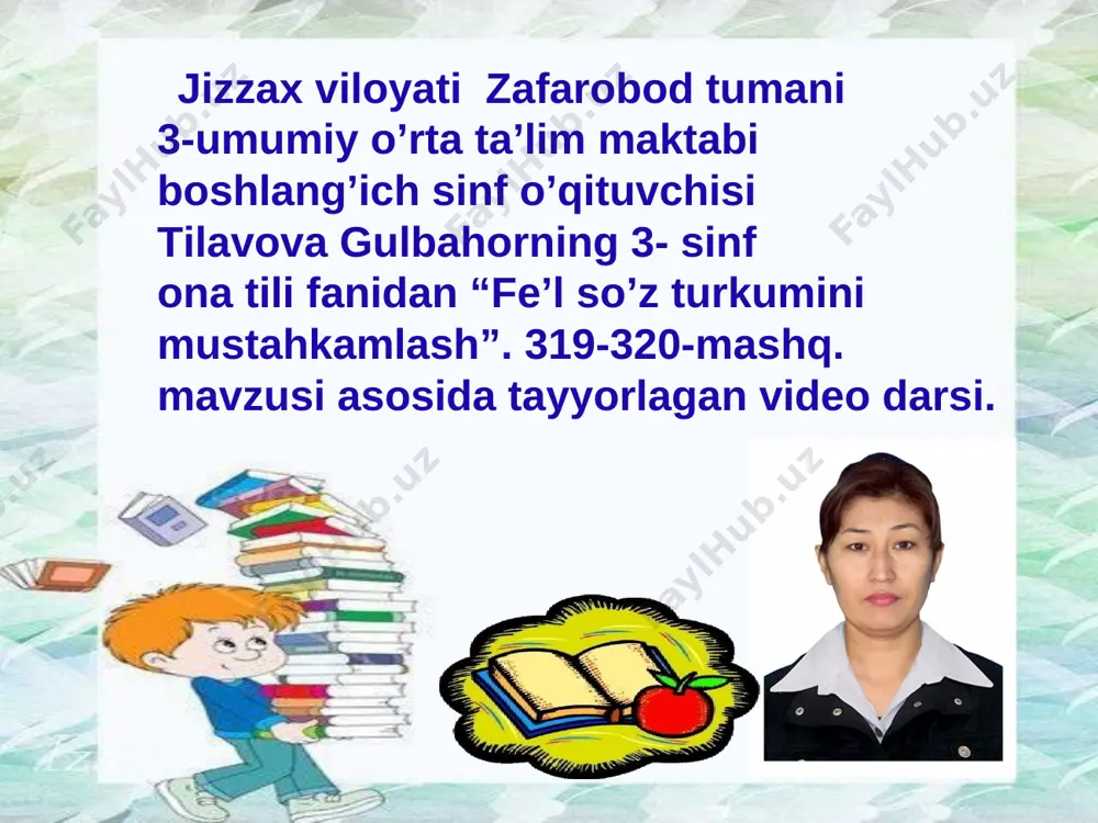 3- sinf ona tili — PPT