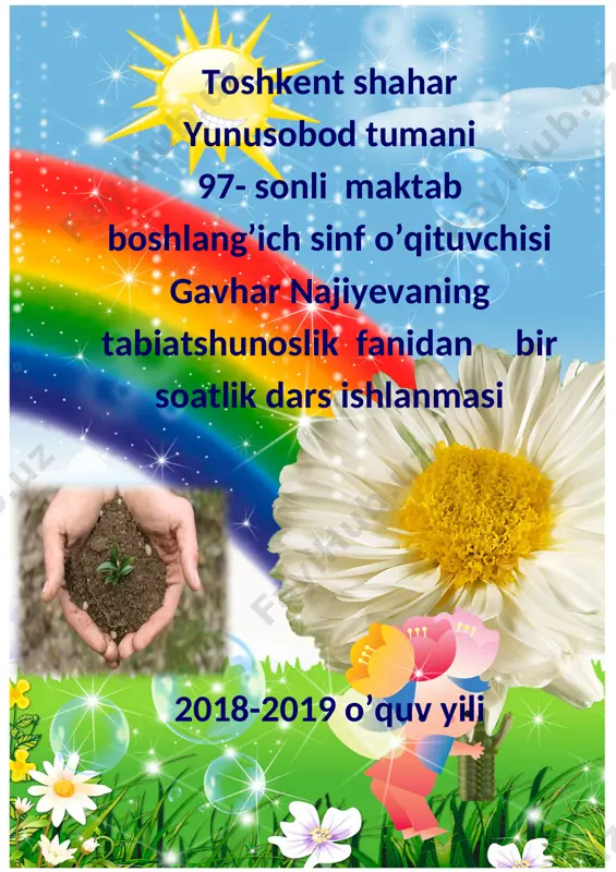 3-sinf ochiq dars tabiatshunoslik — DOCX