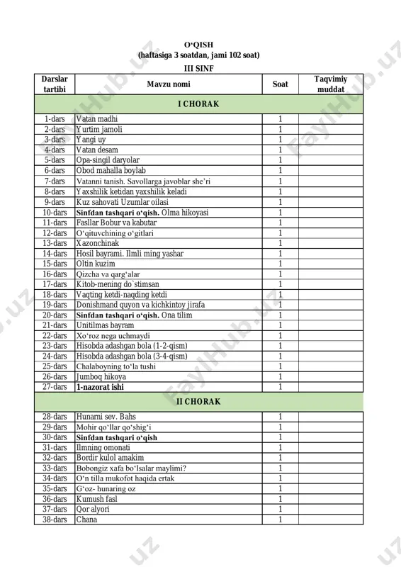 3-sinf o‘qish — PDF