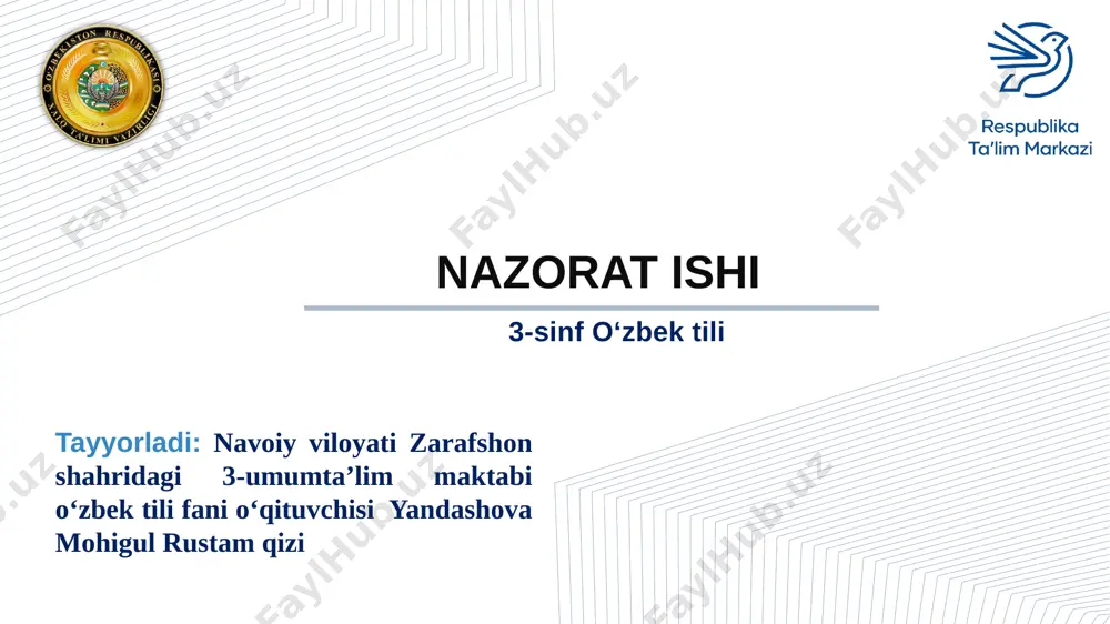 3-o'zbek tili — PPTX