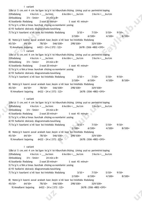 nazorat ishi 16 — DOCX