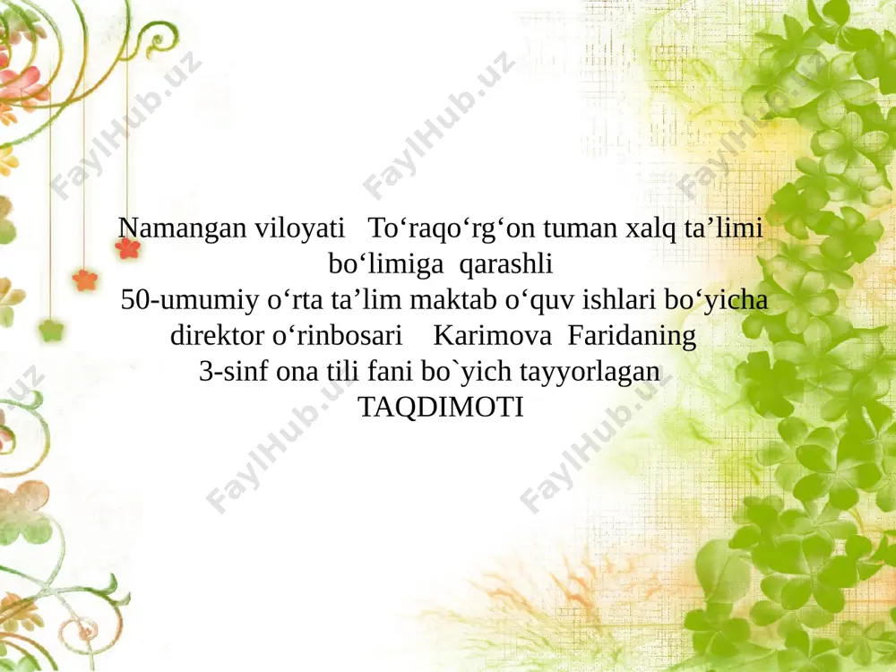 ona tili yangi — PPTX