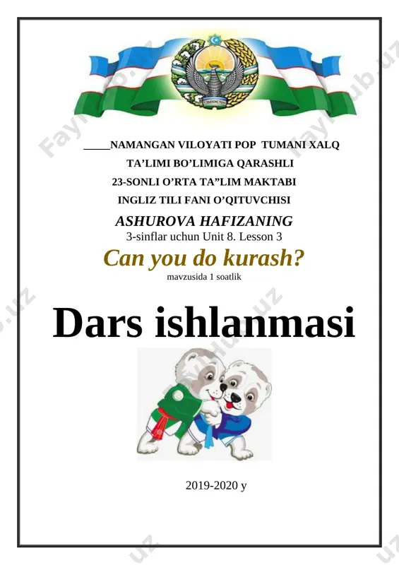 3-sinf 8. can you do kurash — DOCX