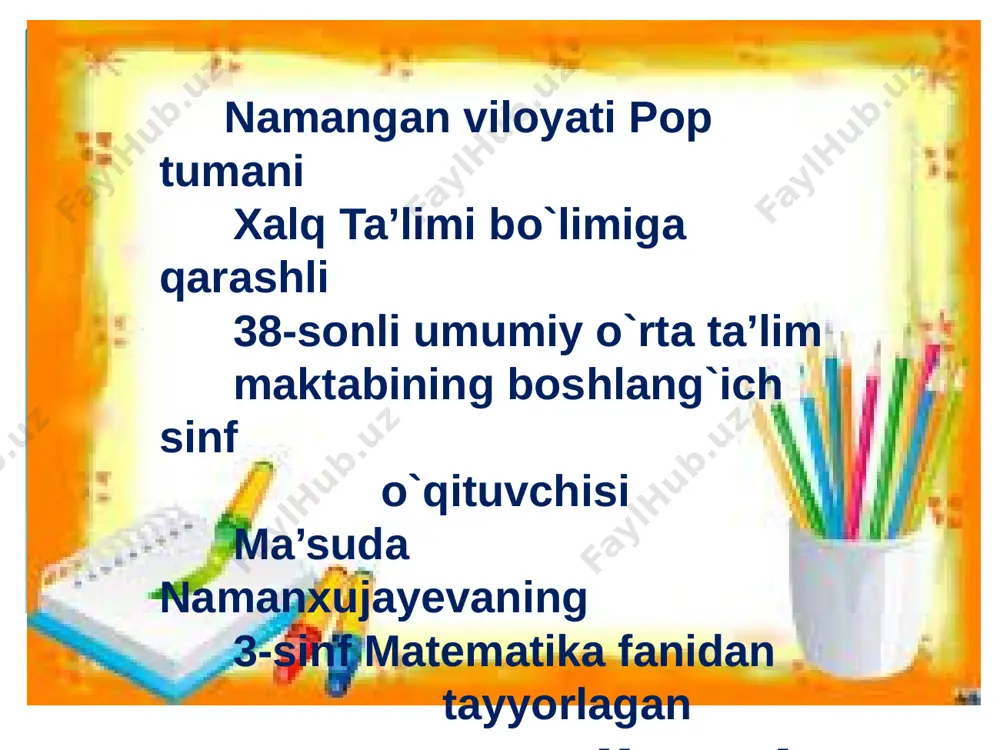 3-sinf matematika fazoviy figuralar-piramida — PPTX