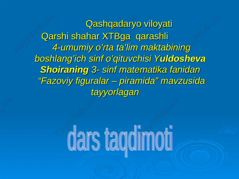 fazoviy figuralar (2) — PPT