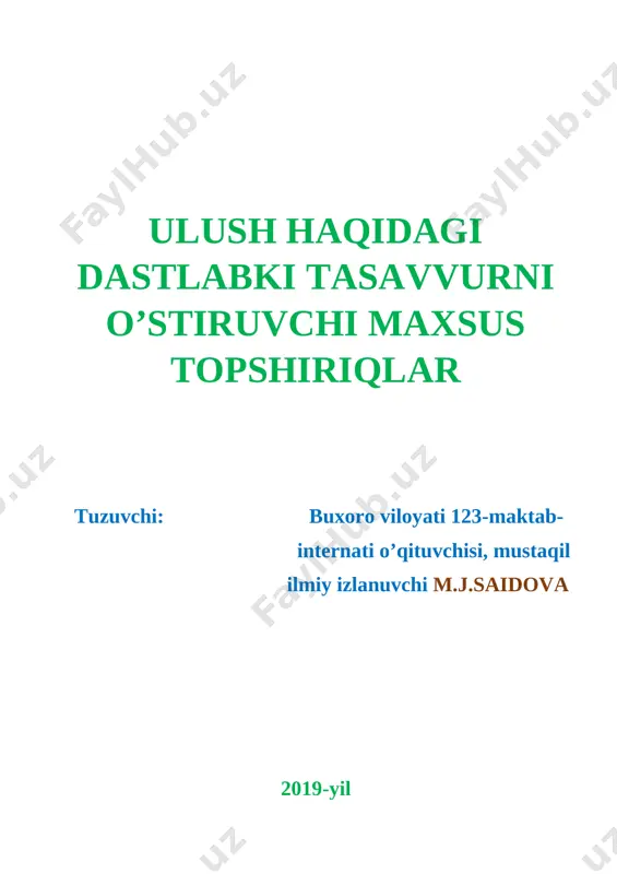 sonning ulushini — DOCX