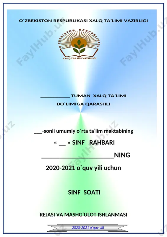 3-sinf tarbiyaviy soat — DOCX