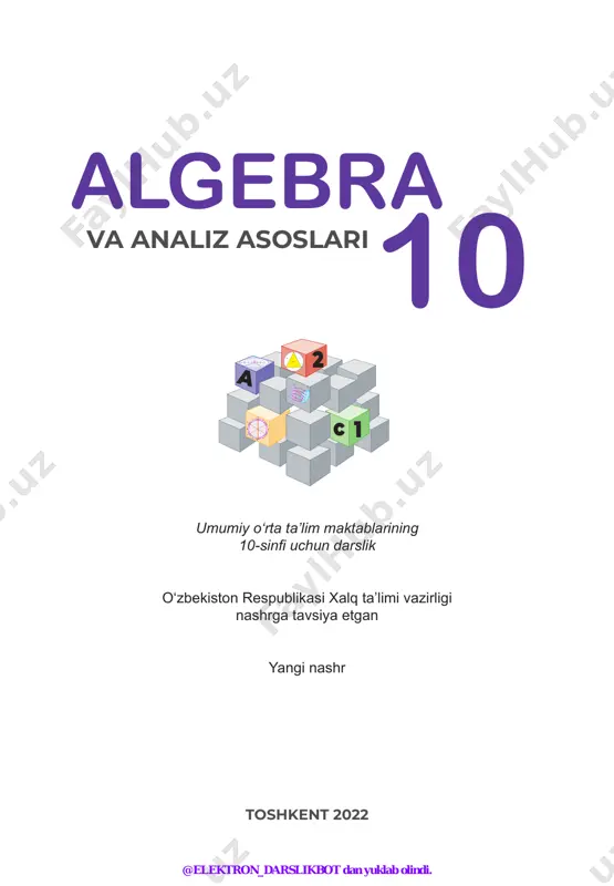 10-sinf algebra 2022 (@elekton_darslikbot) — PDF