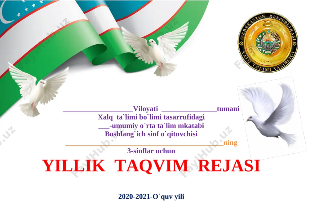 3_sinf_ish_reja_2020_2021_barcha_fanlardan_to`liq_yangi_,_ishonchli — DOCX