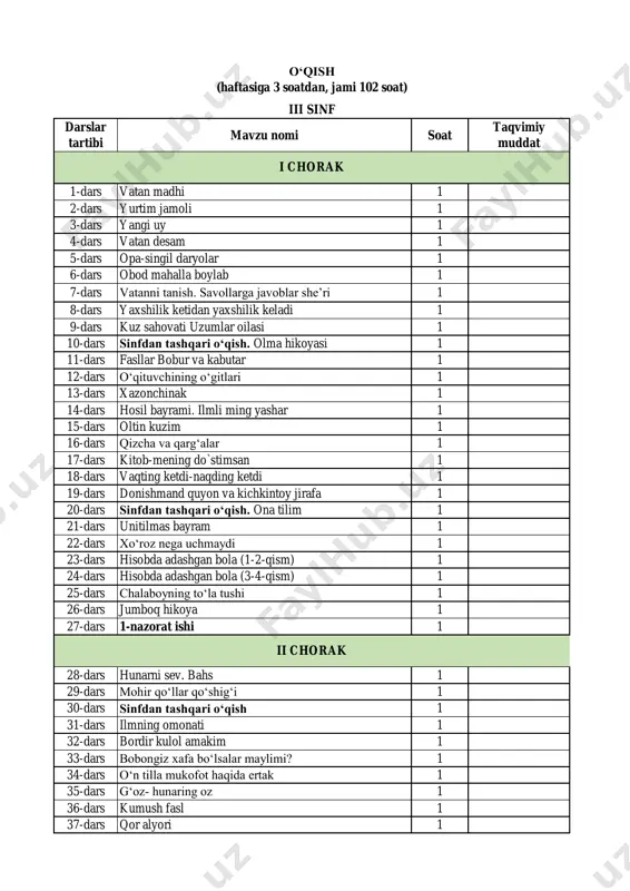3-sinf o‘qish — PDF