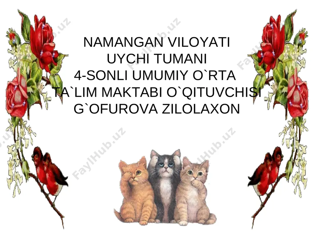 g`ofurova zilolaxon matematika — PPT