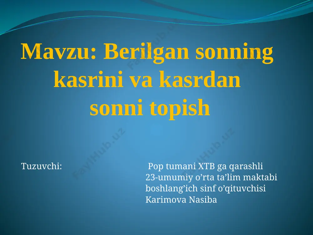 uy vazifa 3- sinfkasrdan sonni top16- mart — ZIP