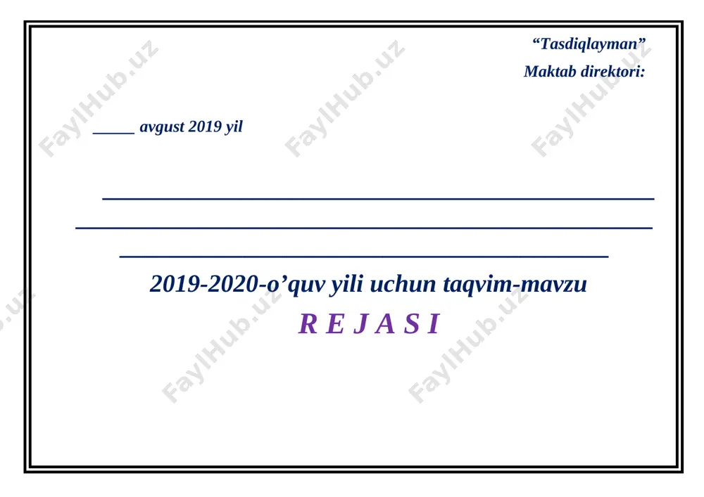 3-sinf ish reja@xalq_talimi_xodimi — DOCX
