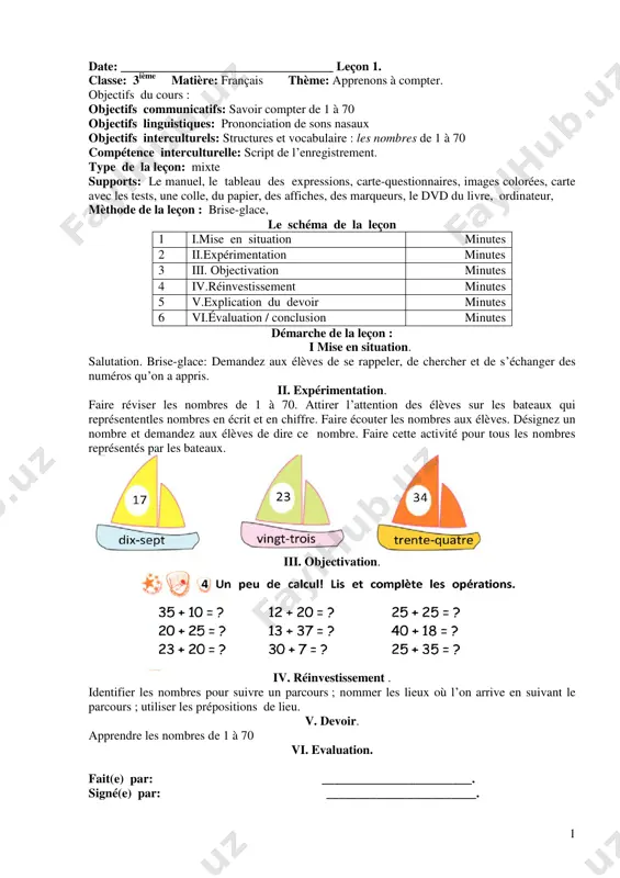3-sinf fransuz tili iii-chorak (1) — PDF