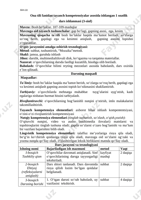 3_sinf_ona_tili_bosh_bolaklar_mavzus — DOCX