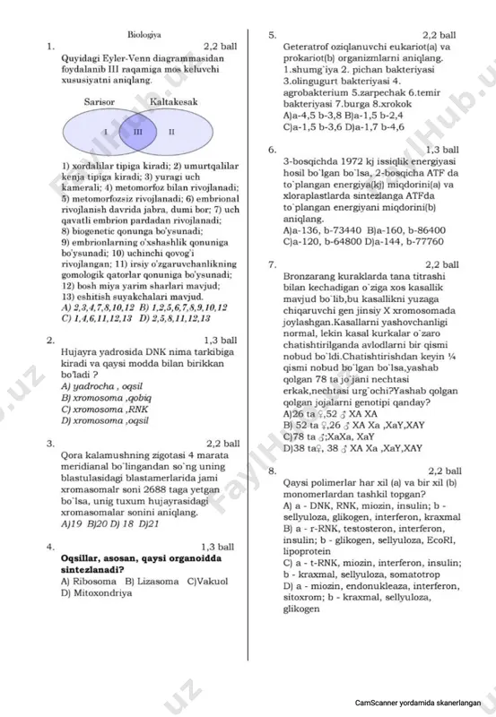 biologiya sertifikat — PDF