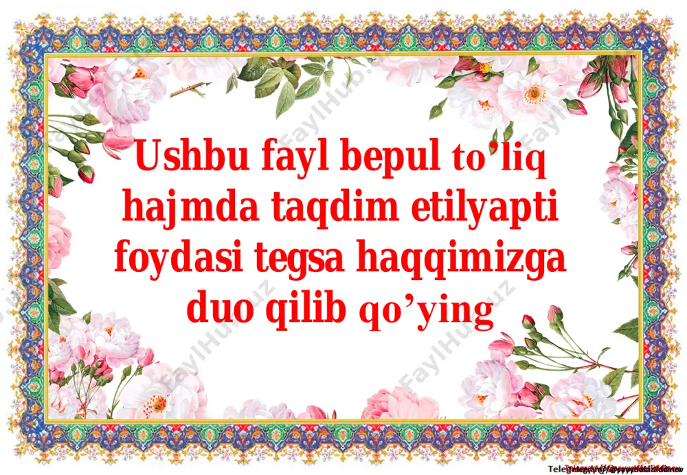 2 sinf 4 chorak ona tili o'qish tarqatmasi — PDF
