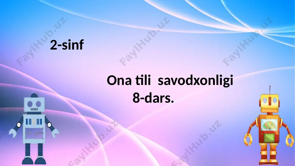 ona tili 8-dars nazorat ishi — PPTX