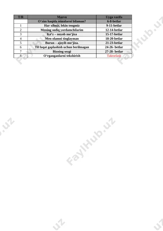 2-sinf tabiy fan kundalik comga 2024 — XLSX