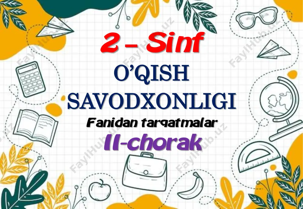 2_sinf_o'qish_savodxonligi_tarqatmalar_2_chorak_2023_2024_o'quv — PDF