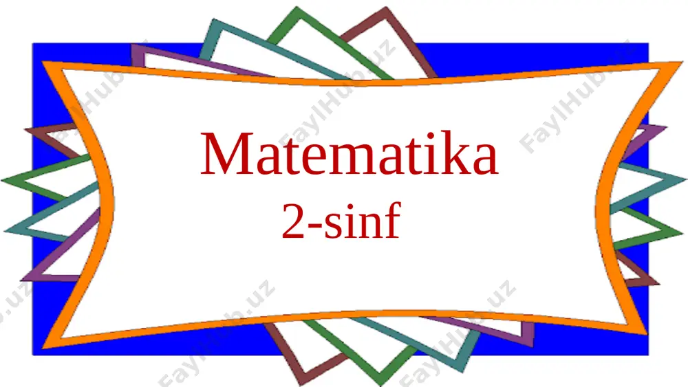 2-sinf.matematika 7-bob 5-dars 145-bet. — PPTX