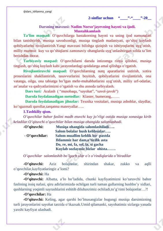2-sinf musiqa 29-30.kompozitor nadim norxo‘jayev+ — DOCX