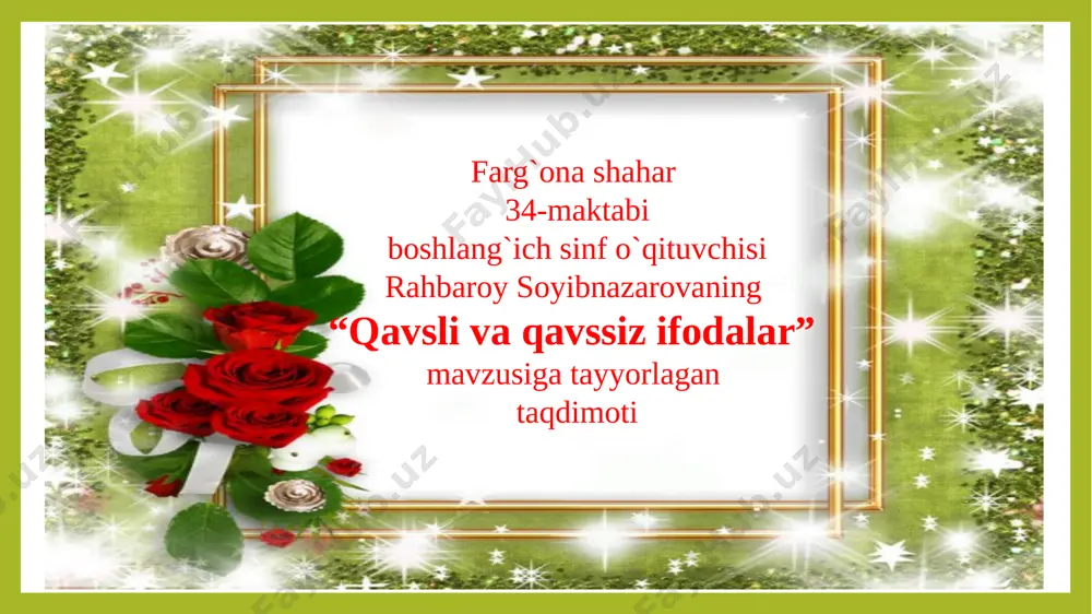 qavsli va qavssiz ifodalar 1-soat — PPTX