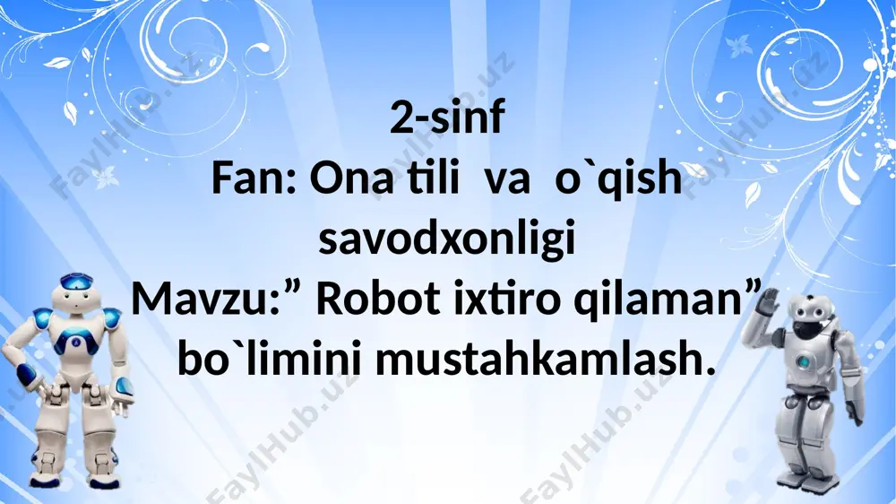 2-sinf,mustahkamlash — PPTX