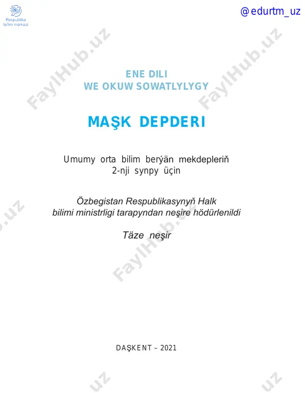 ona tili 2 daftar turkman — PDF