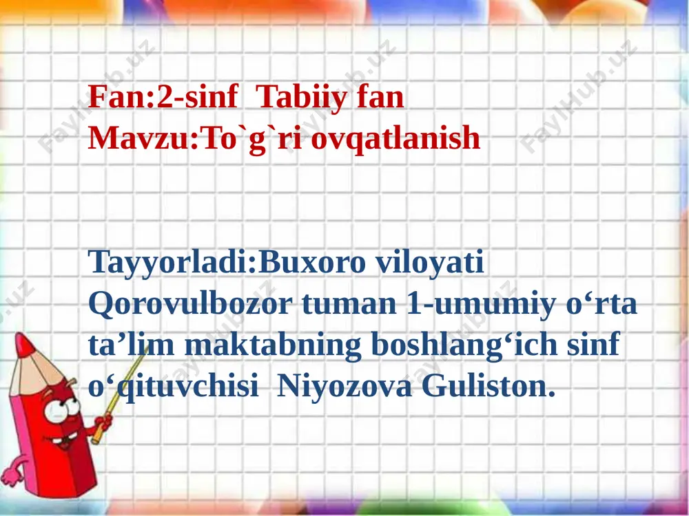 2-sinf tabiiy fan3 — PPTX