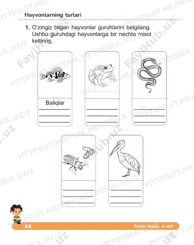 tabiiy fanlar daftari oxirgi darslar — PDF