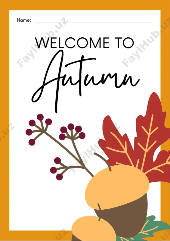 welcome to autumn — PDF
