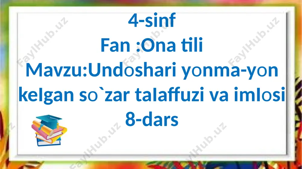 4-s.ona tili.8-dars.2-qism. — PPTX
