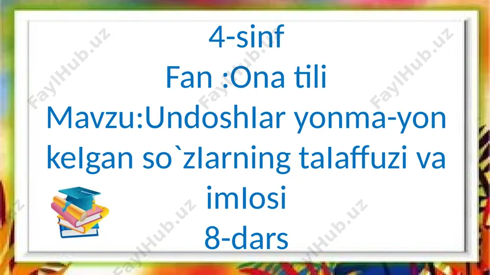 4-s 8-dars 0na tiii — PPTX