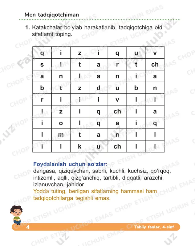 tabiy fanlar 4-sinf — PDF