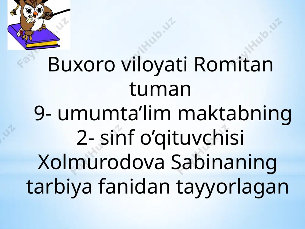 tarbiya — PPTX