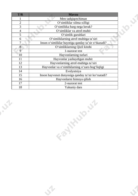 4-sinf science 1-chorak @e_baza_ishreja — XLSX