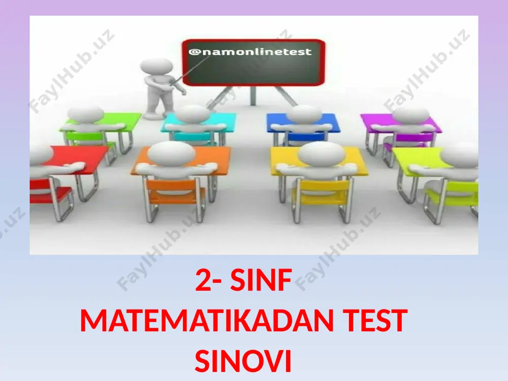 2- sinf matematika mustahkamlash uchun — PPTX
